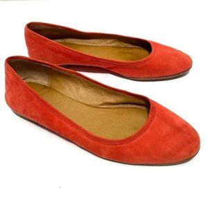 Frye Gloria Ballet Flat in Coral size 7 K234